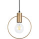 Vasto 8 inch Gold Pendant Ceiling Light